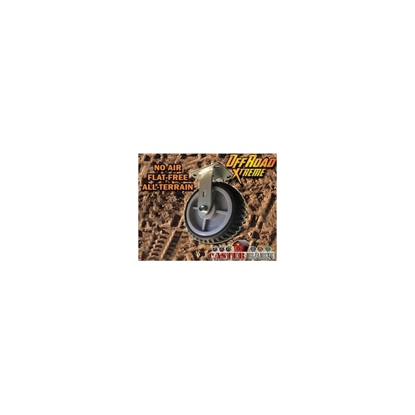 All Terrain 8" RIGID Caster (Flat Free)